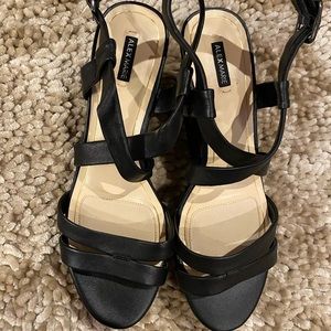 Alex Marie Black Brand New Wedges
